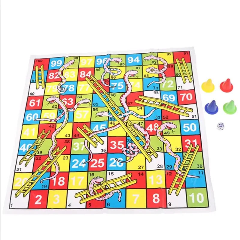 الشطرنج الأفعى سلم الطيران 38 سنتيمتر/14.96 بوصة ألعاب أطفال تعليمية مثيرة للاهتمام مجلس لعبة مجموعة المحمولة تحلق لعبة الشطرنج