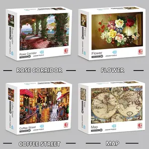 1000 قطعة لغز ألعاب ورقية اللوحات الشهيرة ورقة بازل قطع 1000 قطعة الأطفال هدية الكبار مخصصة التعليمية لغز