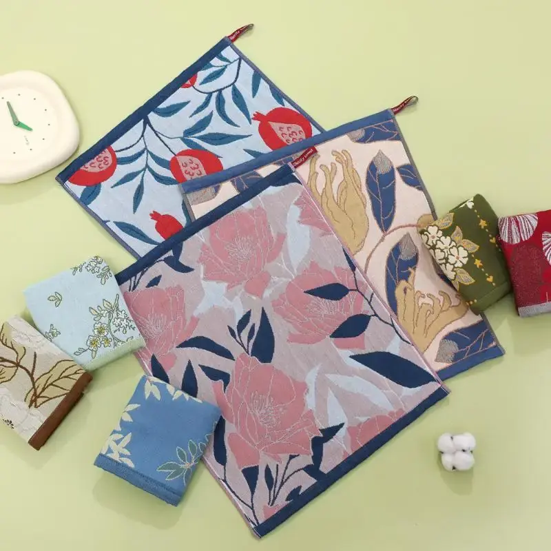 منشفة مربعة من القطن الخالص، منشفة قطن خالص، منشفة مطبخ، شاش قطني، قماش أطباق من القطن الخالص، منشفة شاي، مطعم منزلي