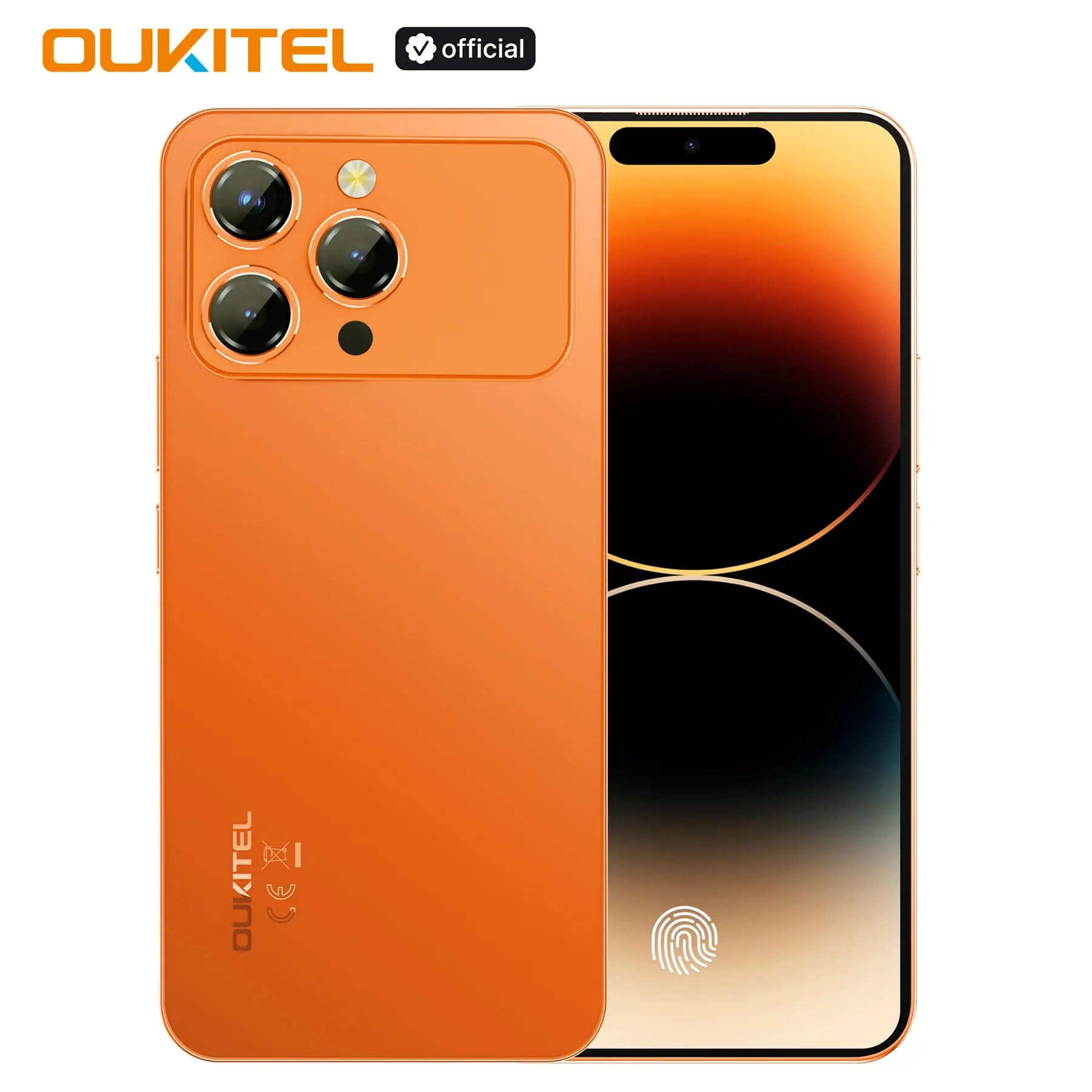 هاتف OUKITEL P1 PRO الذكي Android 15، 6.7 بوصة FHD+ AMOLED 120 هرتز، 24(8+16)GB+512GB ROM هاتف محمول مزدوج 4G، بطارية 5150 مللي أمبير في الساعة