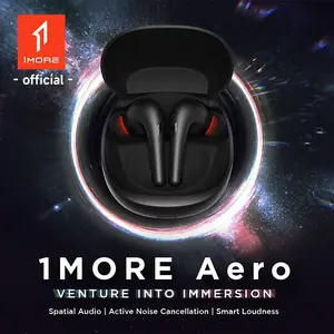 1MORE Aero Ear buds إلغاء الضوضاء بلوتوث 5.2 فلاش بيع مكالمات واضحة 28h وقت اللعب سماعة شحن لاسلكية إلكترونية