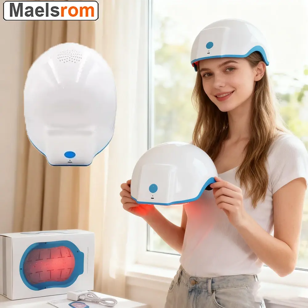 272 خوذة نمو الشعر بالليزر غطاء إعادة نمو الشعر السريع فروة الرأس والرأس الاسترخاء تدليك مكافحة تساقط الشعر آلة العلاج للاستخدام المنزلي