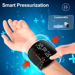 جهاز مراقبة ضغط الدم الرقمي الطبي للمعصم ، مقياس نبض معدل ضربات القلب ، مقياس ضغط الدم ، جهاز قياس ضغط الدم ، شاشة LCD ، محمول ، الرعاية الصحية