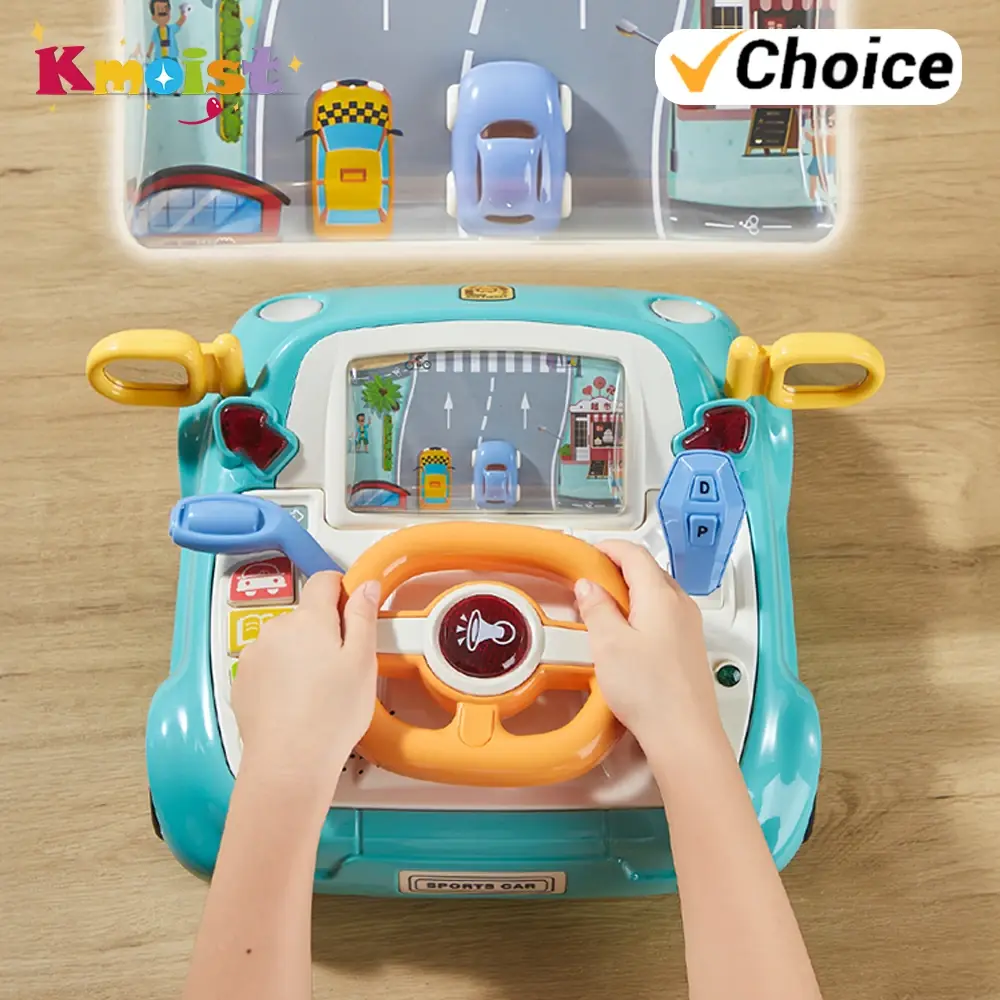 لعبة قيادة عجلة القيادة الموسيقية التفاعلية التعليمية المحاكاة لقيادة السباق لعبة التظاهر مع هدايا ألعاب الموسيقى