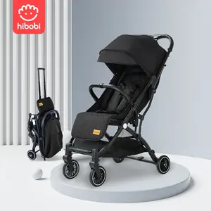 عربة أطفال خفيفة الوزن للسفر - قابلة للطي بنقرة واحدة، مع مسند ظهر وغطاء قابلان للتعديل، قماش ناعم، دوران 360 درجة ° عجلات أمامية دوارة