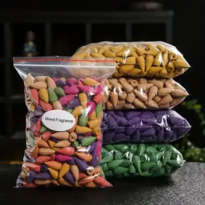 شلال مختلط دخان ارتجاعي البخور الطبيعي مخروط البخور صندل الخزامى متعدد المعطرة مناسبة للأماكن غرفة الشاي غرفة اليوغا