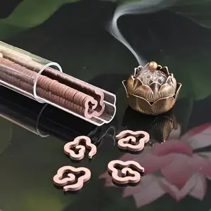 مجموعة أعواد معطرة مصنوعة يدويًا من خشب الصندل وخشب العجل مكونة من 42 قطعة، عطر نباتي يدوم طويلاً في خشب الصندل وخشب العود