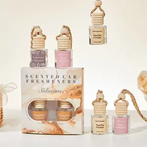 معطر هواء للسيارة، معطرات سيارات طويلة الأمد، معطر هواء معلق للسيارة، ناشر زيوت عطرية 8 مل * 2 قطعة
