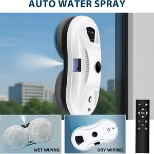 منظف نوافذ روبوتي أوتوماتيكي جديد ومطور لعام 2026 بقوة شفط 5600 باسكال، منظف ذكي مناسب لجميع الزجاج الأملس