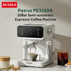 ماكينة صنع القهوة اسبريسو مع عصا رغوة الحليب وخزان المياه القابل للإزالة PE3320A