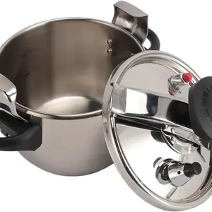 قدر ضغط صغير، سعة 3 لتر، من الفولاذ المقاوم للصدأ، توزيع حراري متساوٍ، مناسب للمواقد الغازية ومواقد الحث الحراري