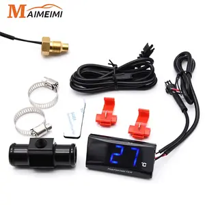 مقياس حرارة صغير للدراجات النارية KOSO مقياس درجة حرارة الماء لـ XMAX300 CB400 MT 07 09 + مستشعر درجة حرارة كوسو