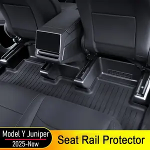 5 7 قطعة مقعد الشريحة السكك الحديدية غطاء مراتب مضاد للماء عريض ل تسلا نموذج Y العرعر 2025 2026 مقعد حامي مقعد غطاء مسار حصيرة إكسسوارات السفر