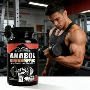 كبسولات دوكتيت لنمو العضلات تعزز نمو العضلات وتحسن الحيوية وتخفف الانزعاج بعد التمرين كبسولات حيوية للرجال