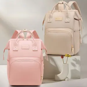 حقيبة ظهر عصرية عالية الجودة بكتف مزدوج حقيبة الأم ذات سعة كبيرة حقيبة سفر للأم والطفل