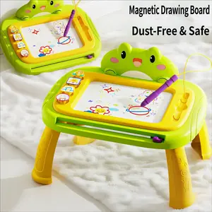 لوح رسم مغناطيسي للأطفال، لوح كتابة قابل للمسح، طاولة رسم ملونة، لعبة تعليمية مبكرة للأطفال بتصميم كرتوني