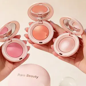 مجموعة مكياج الوجه Rare Beauty: بودرة أحمر خدود وهايلايتر ستيك مع مرآة، تدوم طويلاً لإطلالة مشرقة وطبيعية