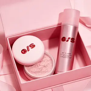 بودرة تثبيت بـ6 ألوان، مطفية وطويلة الأمد، للتحكم بالزيوت وإخفاء المسام، مع بخاخ تثبيت مقاوم للماء سعة 143 مل