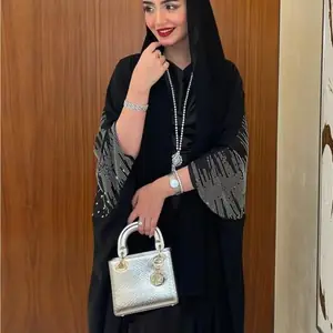 فستان نسائي للعيد عباية إسلامية ماسية فيستدوس لارجوس حفلة قفطان جلابية رمضان دبي عبايات قفطان عربي طويل رداء 2025
