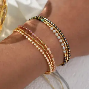 1 قطعة Go2boho بوهو موضة متعددة الاعوجاج سيرفر حبة أساور فاخرة مجوهرات مُزينة بالخرز محظوظ الصيف الشاطئ هدايا للنساء والأصدقاء