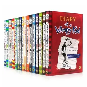 10 كتب/مجموعة 1- 10/11-20 مجلدات مذكرات طفل جبان كتاب إنجليزي مذكرات أطفال جحيم كتب خيال للأطفال